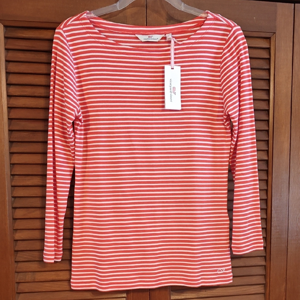 NWT Vineyard Vines Striped Long Sleeve Tee